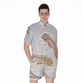 thumbnail image 1 of Lycoptera Fish Fossil Short Sleeve Men'S Rompers Casual Summer Jumpsuits Outfit, 1 of 4
