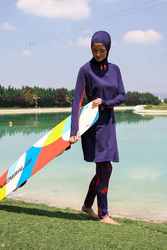 Lycra Navy Burkini Modest Swimwear M2231 USA