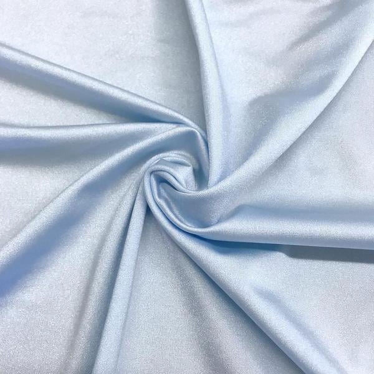 Deep Sky Blue Color Solid Matte Nylon Spandex Fabric