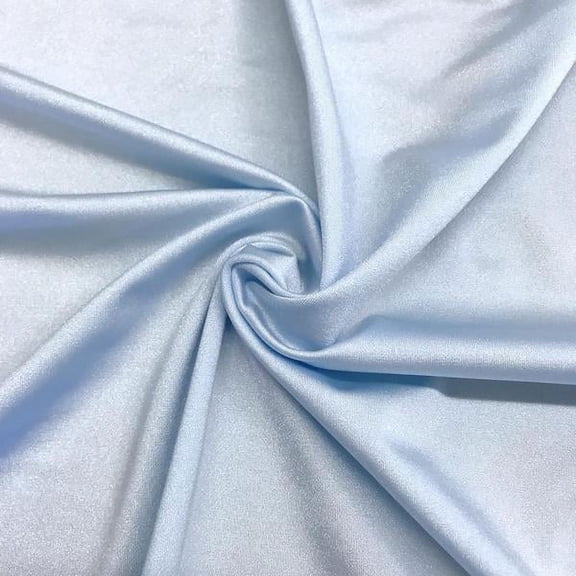 Lycra Shiny Milliskin Nylon Spandex Fabric 4 Way Stretch 58" wide Sold By The Yard Many Colors (Light Blue)