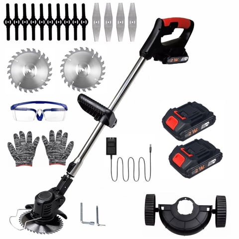 Paddsun Cordless Weed Wacker, 21V Lawn Mower with 2000mAh Battery