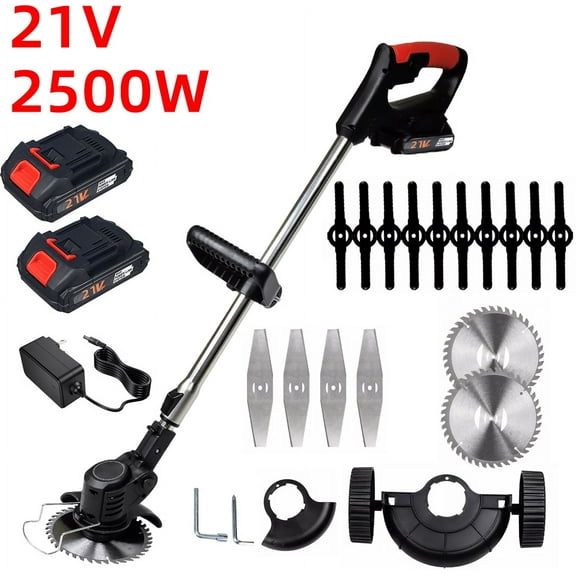 Paddsun Cordless Weed Wacker, 21V Lawn Mower with 2000mAh Battery