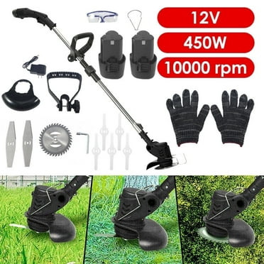 Paddsun Electric Weed Wacker, Cordless Weed Eater Cutter Lawn Edger Grass String Trimmer