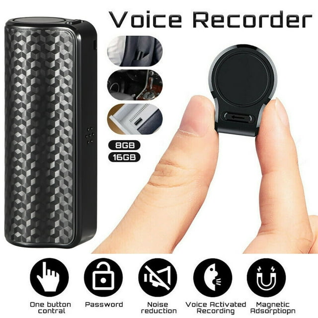 Lycxbfjia Mp3 Spy Magnetic Recording Device Hidden Voice Activated Mini Audio Recorder (8GB)