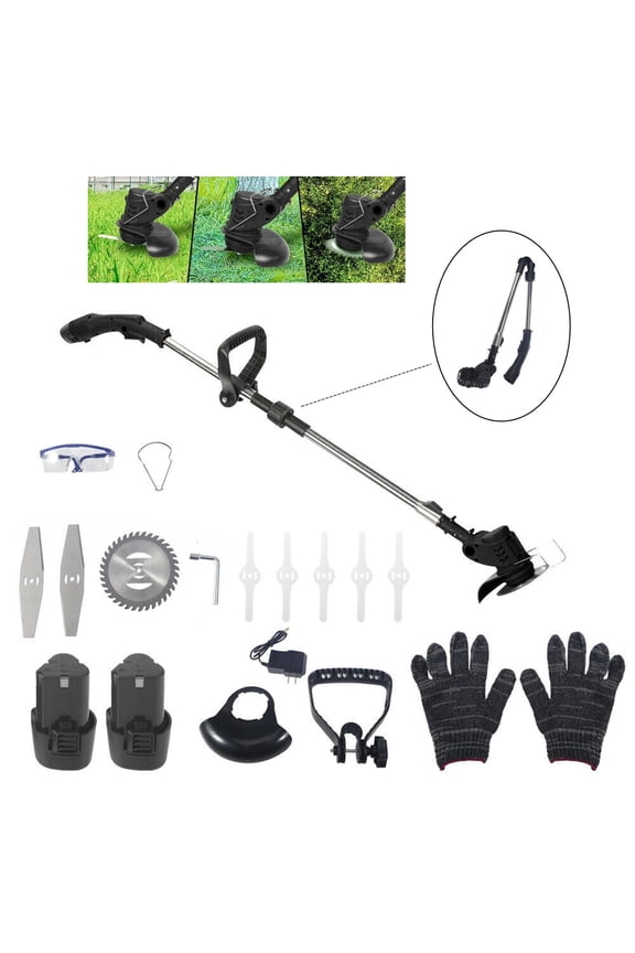 Electric Weed Eater, 12V  Lawn Edger Cordless Grass String Trimmer Cutter Tool