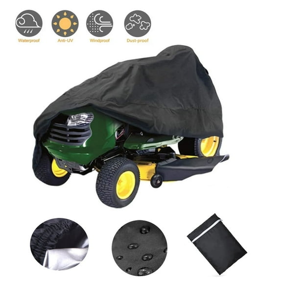 Paddsun Riding Lawn Mower Cover, Tractor Cover Waterproof Up to 54'' Decks Riding Lawn Tractor Cover Polyester Oxford