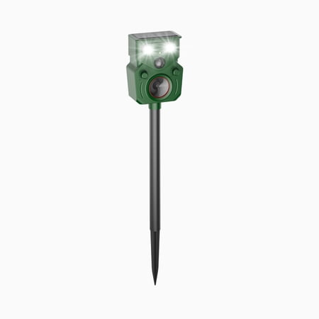 Paddsun Ultrasonic Animal Repeller, Outdoor Solar Powered Deterrent with Motion Sensor Waterproof Device to Repel Cats Dogs Squirrels Raccoons