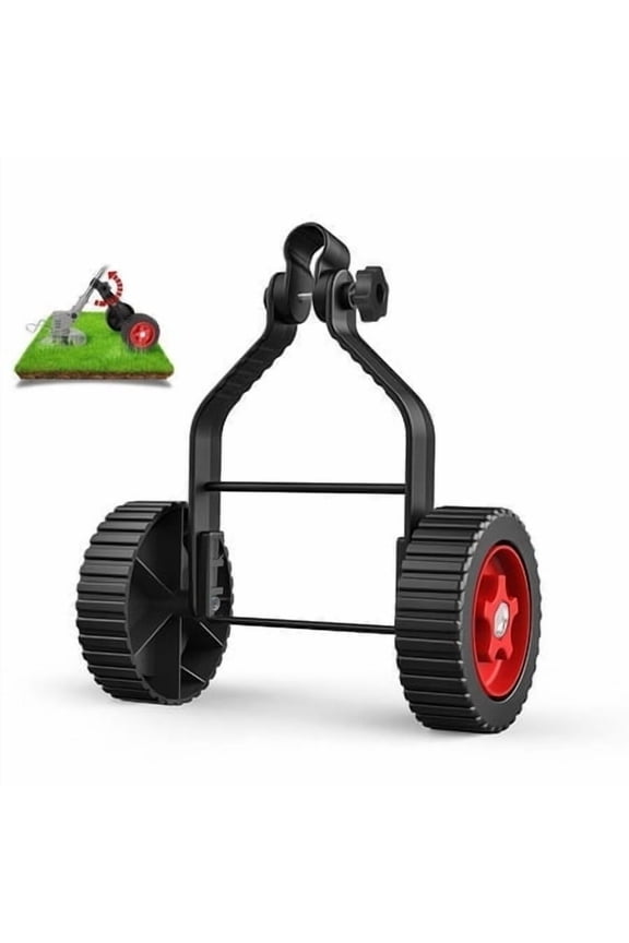 Weed Trimmer Support Wheel, Adjustable Black Stabilizing TrimFit Wheels Weed Trimmers For Landscaping