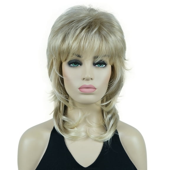 Lydell Long Shaggy Layered wig, Natural Straight Wavy Shags Wig, Soft Syhthetic Hair,