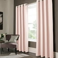 thumbnail image 1 of Lydia Matte Embossed Blackout Grommet Panel 95" Blush, 1 of 3