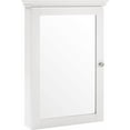 Lydia Mirrored Bathroom Wall White
