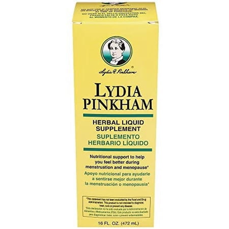 Lydia Pinkham Liquid Herbal Supplement for Menstruation and Menopause Support, 16 Ounce