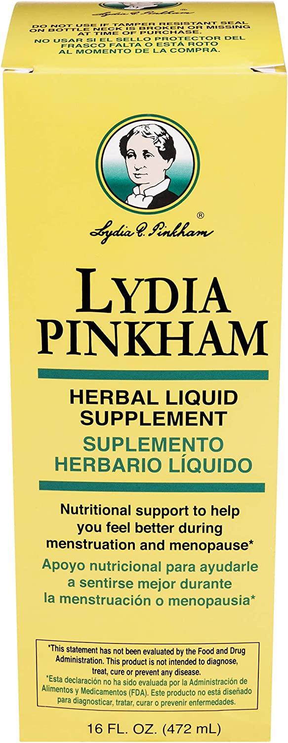 Lydia Pinkham Liquid Herbal Supplement for Menstruation and Menopause