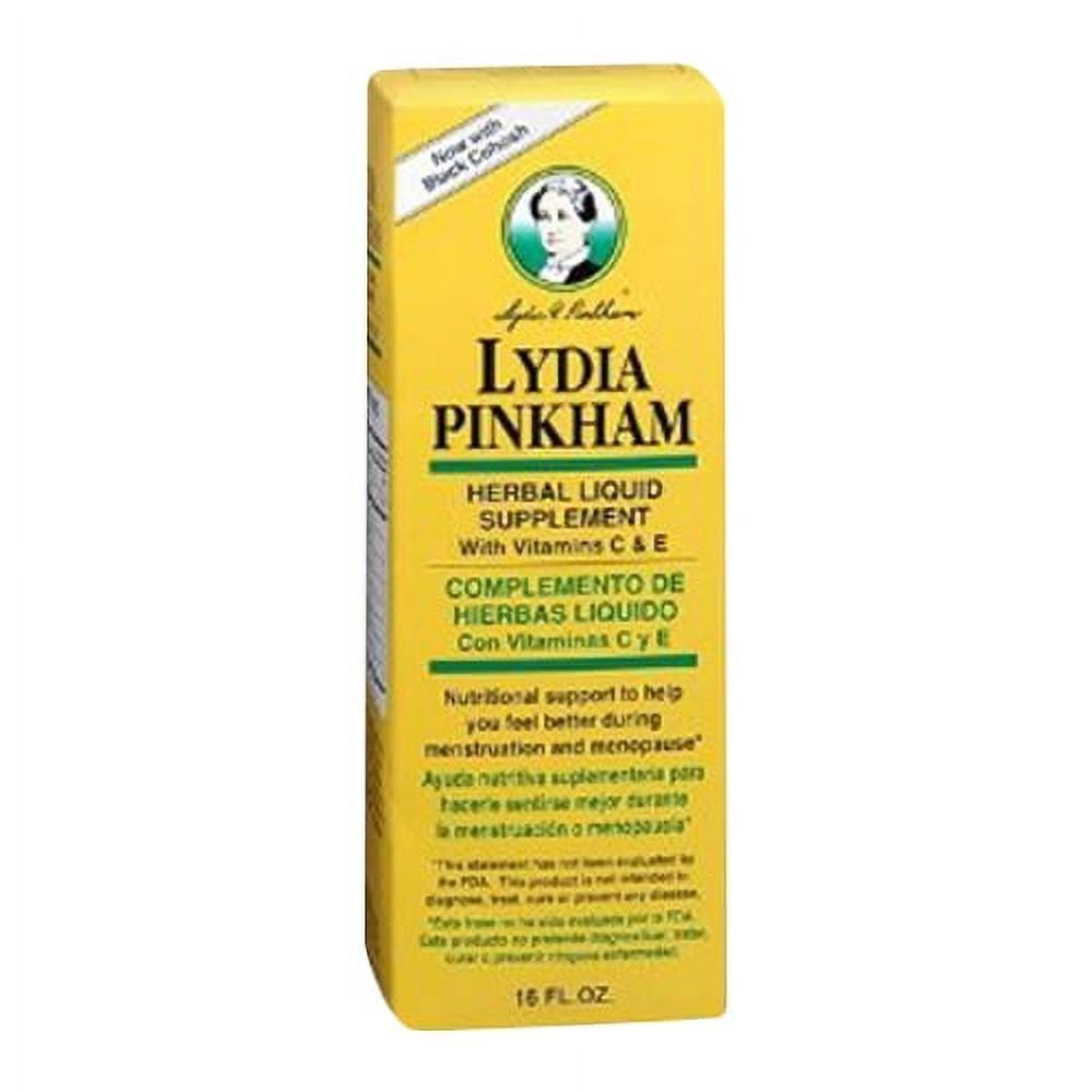 Lydia Pinkham Liquid To Feel Better During Menstruation And Menopause - 16 Oz, 2 Pack