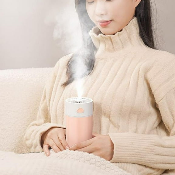 Lydiaunistar 400ml Smart Humidity Sensor Humidifier, Cool Mist Humidifier for Bedroom Large Room, Portable USB Humidifier with Auto Shut off and Night Light