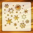 thumbnail image 1 of Lydiaunistar Christmas Snowflake Stencil Template Reusable Plastic Painting DIY Crafts Templates Xmas Snowflake Decor for Wood Window Glass Greeting Card, 1 of 3