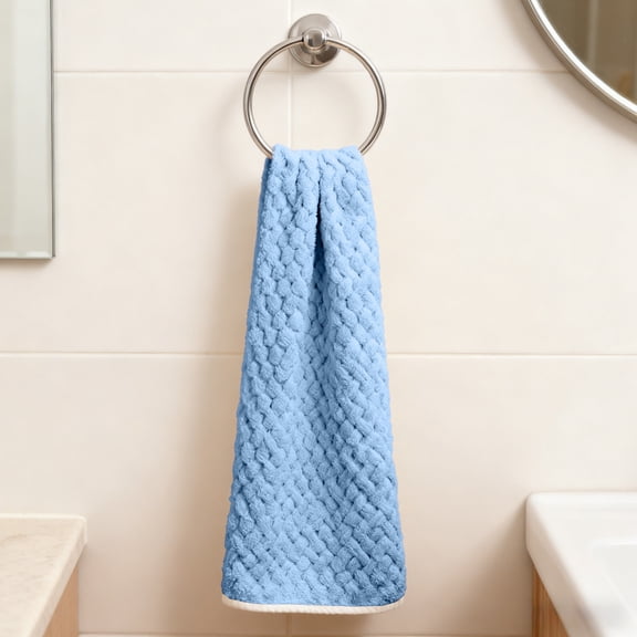 Lydiaunistar Cloud Pattern Coral Fleece Towel for Face Washing Bathing Drying Hair Soft Absorbent Quick Dry Unisex Bath Towel