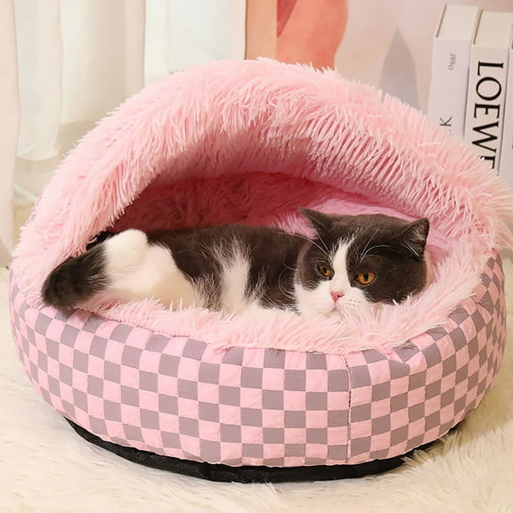 Lydiaunistar Cozy Cat Cocoon Bed Cozy Bed For Dogs Cozy Bed With Cover Cave Dog Bed Cozy Pet Bed