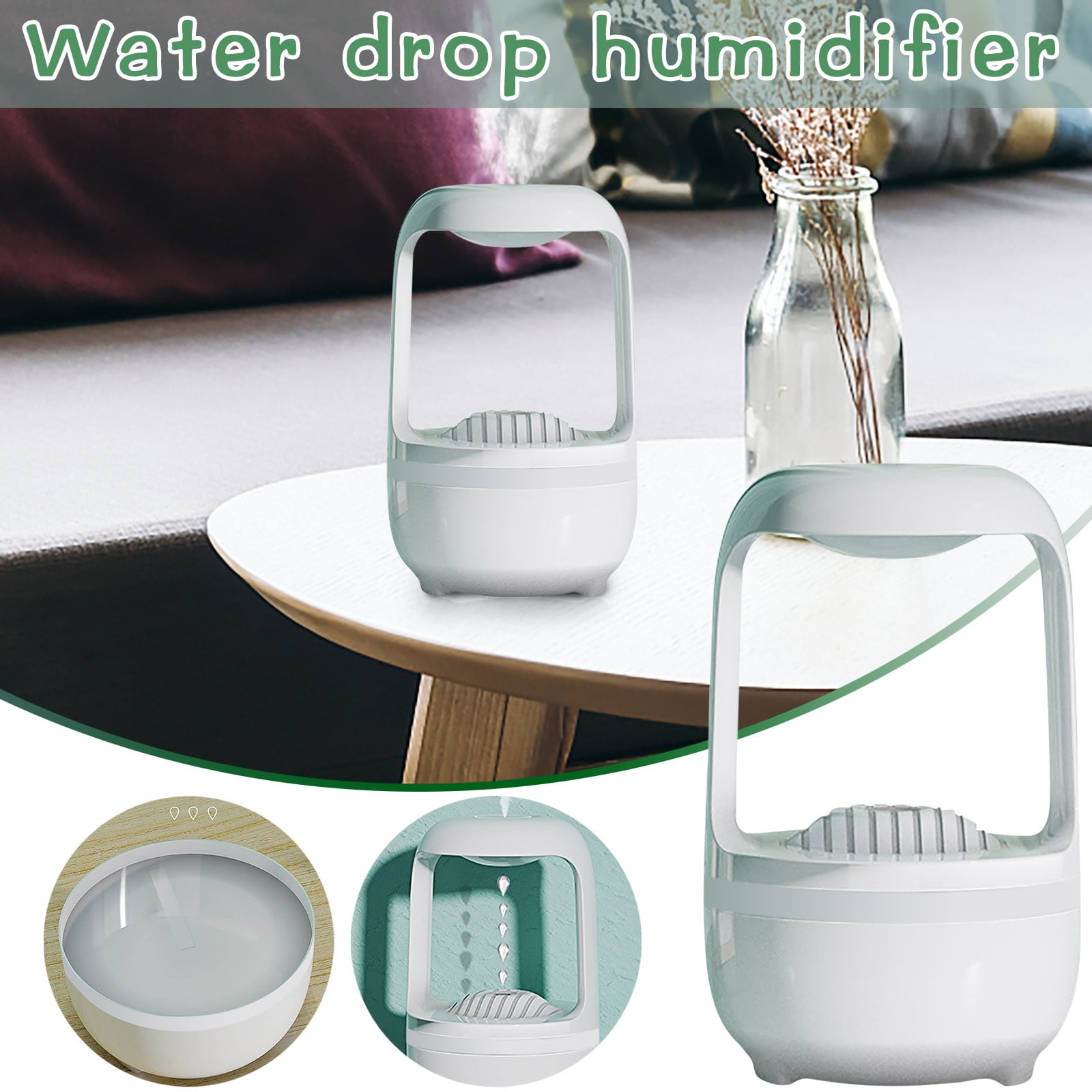 Lydiaunistar Easy to Clean Humidifiers for Room Gravity Water Droplet ...