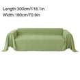 thumbnail image 1 of Lydiaunistar Non Slip Couch Cover Sofa Covers for Cushion Couch Washable sectional Couch Covers for Dogs pet Furniture Protector Couch Cover Blanket for Living Room (Green,70"x118"), 1 of 2