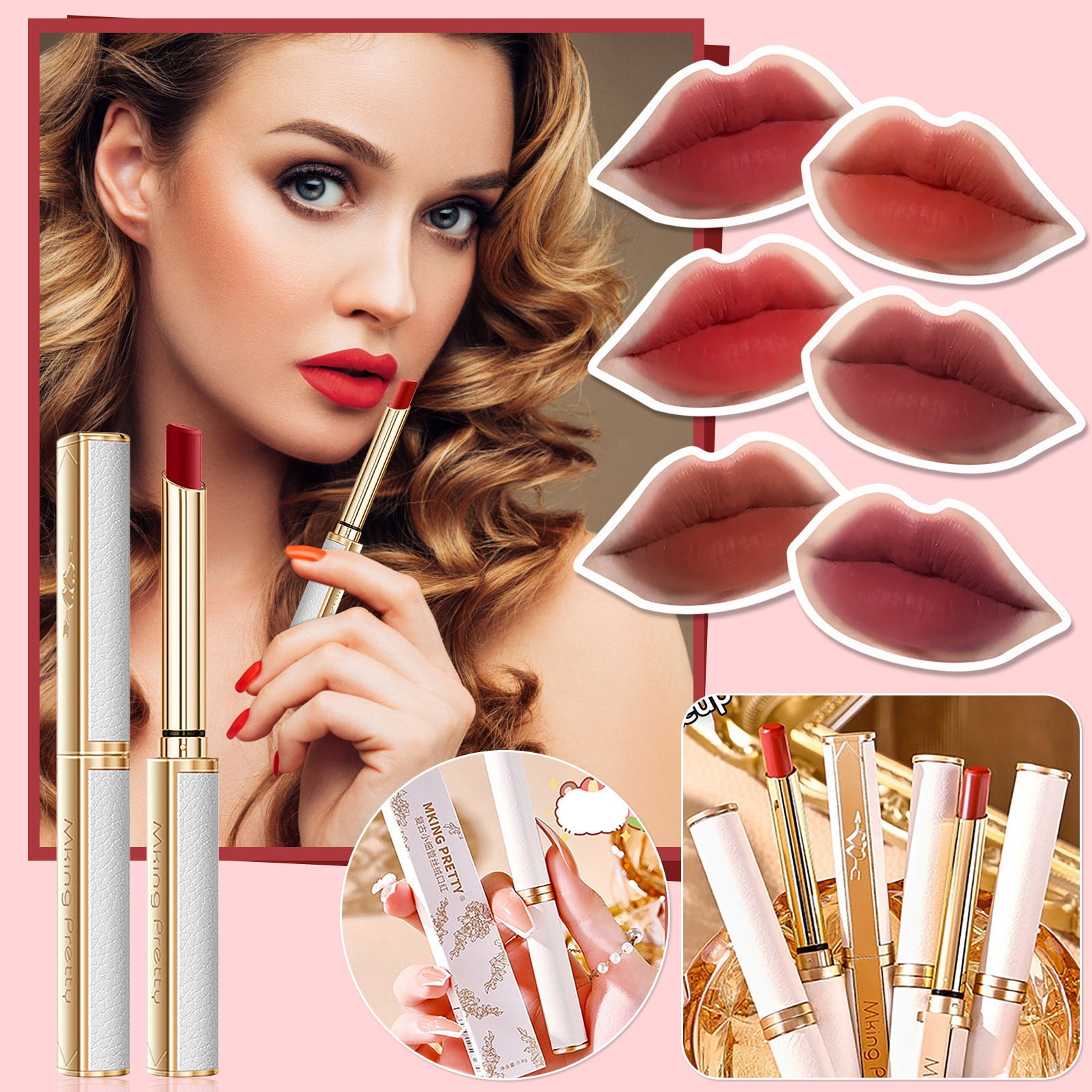 Lydiaunistar Sheepskin Lipstick Moisturizing Matte Velvet Lipstick