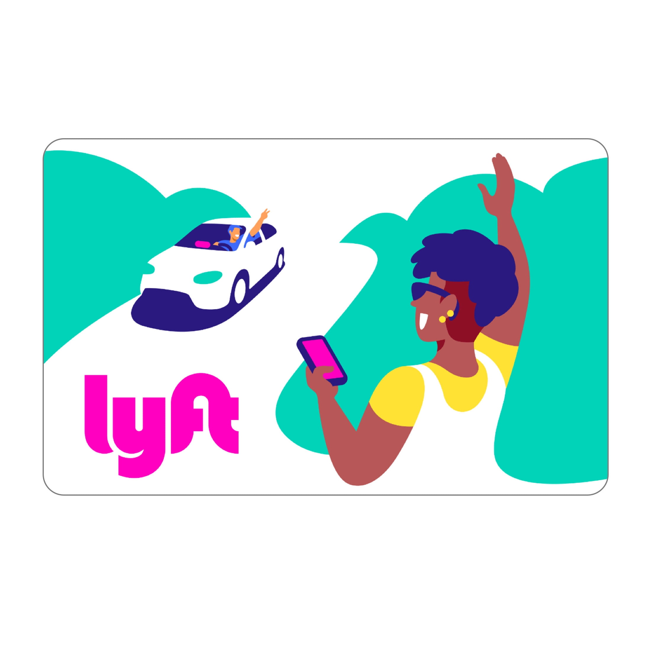 Lyft Gift $25 Card eGift Card - Walmart.com
