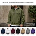 thumbnail image 1 of Lyfzbd Mens Half Zip Hoodies Loose Long Sleeve Sweatshirts Pockets 1/4 Zipper Casual Sweatshirt Fashion Fall Pullover White,XL, 1 of 7