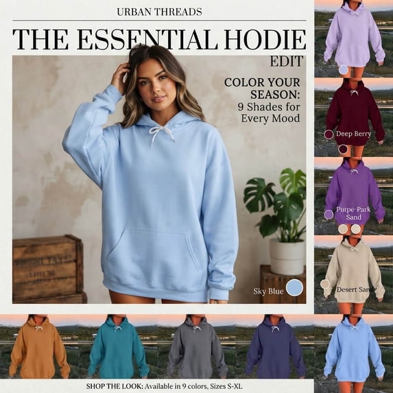 Lyfzbd Womens Oversized Hoodies Loose Fit Long Sleeve Hooded Sweatshirt Solid Color Pullover Tops Casual Streetwear Clothes Brown L