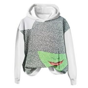 FFNMZC Lyiming Wicked Sweatshirt Witch Hoodie Comfortable Unisex Pullover Sweatshirt with Unique Graphic Design White XL