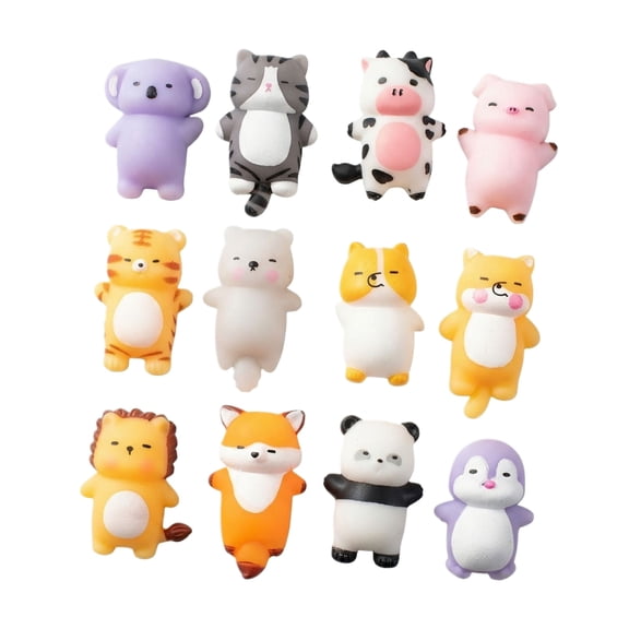 Lying Squirrel Squeezetoy, Adorable Animal Slow Rising Stress Reliever, Soft Rubber Fidget for Anxiety, Cute Desk Pet Squishy for Relaxation