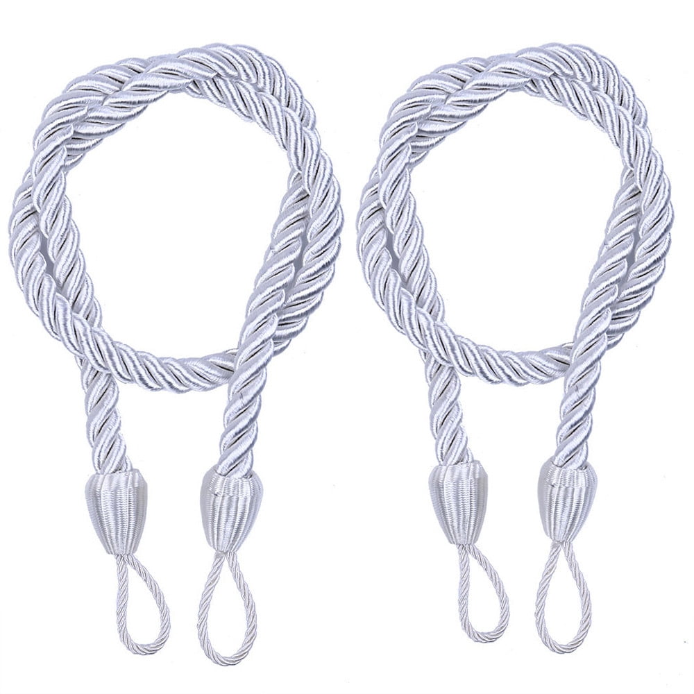 Lyinloo 2 Pack Curtain Tiebacks - Curtain Rope Tieback, Retro Handmade ...
