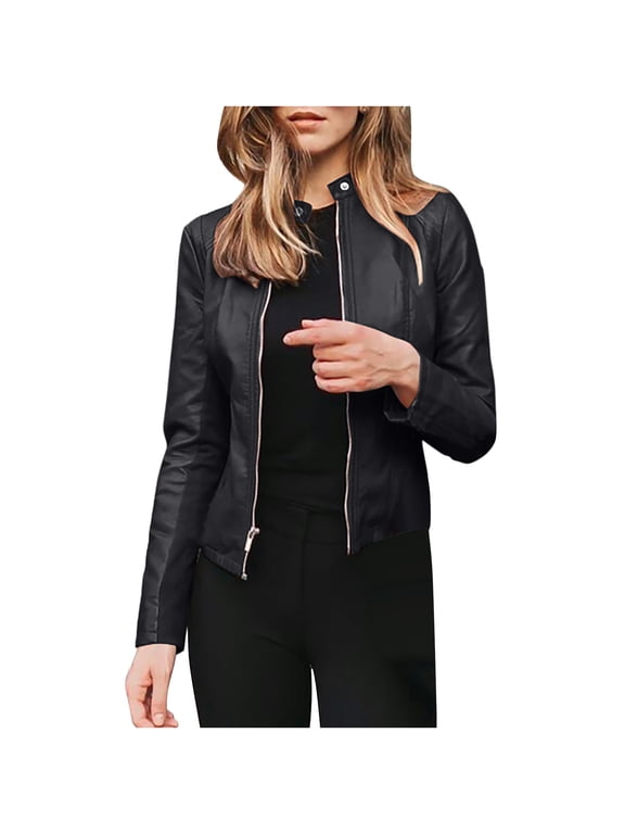 Fashion Women Long Sleeve Open Front Short Cardigan Short Suit Jacket Coat Top Black XL