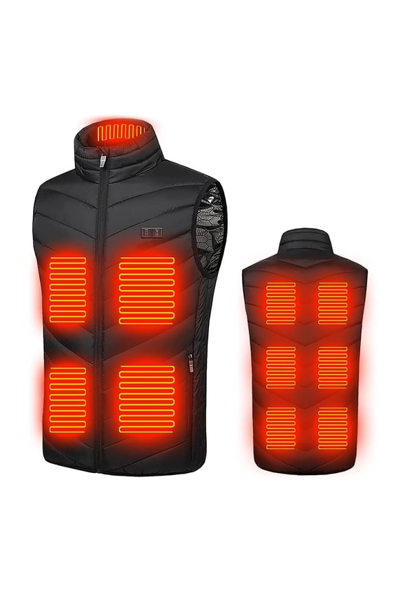 Plus Size Heated Vest For Men And Women Dual Control 2 Heating Vest Heated Jacket Winter Heating Vest