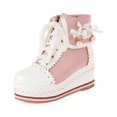 thumbnail image 1 of Lyinloo Women's Fashion Autumn And Winter Sweet All-Match Cute Boots Platform Shoes Short Boots Pink 35, 1 of 2