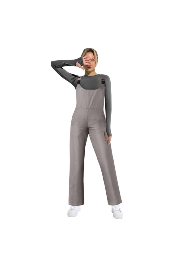Womens Overalls Pocket Suspenders Trousers Jumpsuit Long Pants Ski Pants