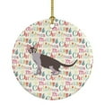 thumbnail image 1 of Lykoi #2 Cat Christmas Ceramic Ornament 2.8 in x 2.8 in, 1 of 3