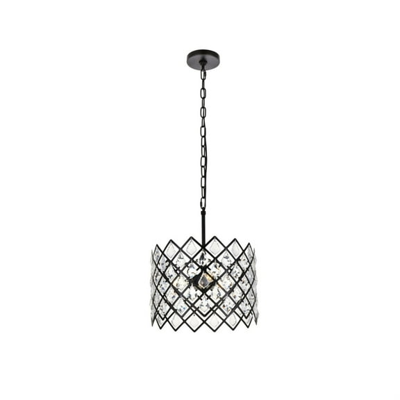 Lyla 13 inch pendant in black