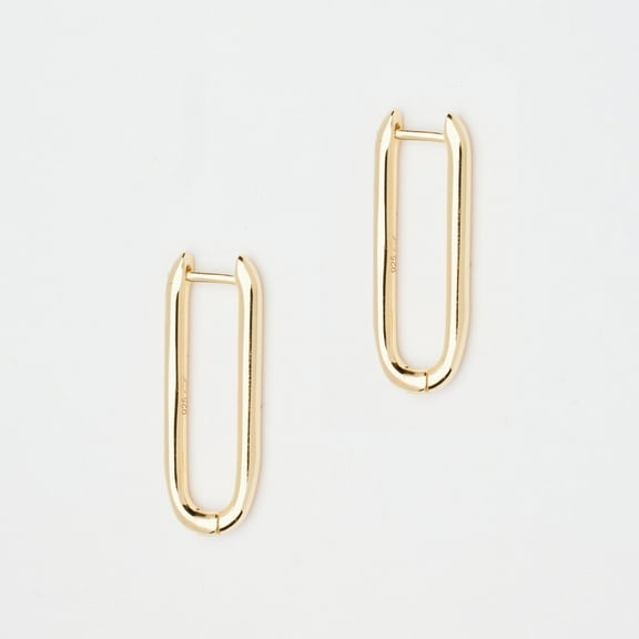 Lyla Gold Oval Hoop Earrings