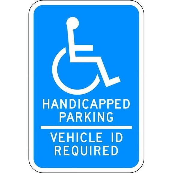 Lyle ADA Handicapped Parking Sign,18" x 12" HC-MN02-12HA