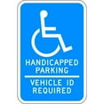 thumbnail image 1 of Lyle ADA Handicapped Parking Sign,18" x 12, HC-TX01-12HA HC-TX01-12HA, 1 of 1