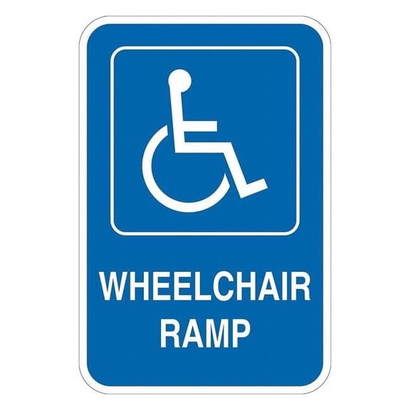 Lyle ADA Handicapped Parking Sign,18" x 12, T1-1131-EG_12x18 T1-1131-EG_12x18