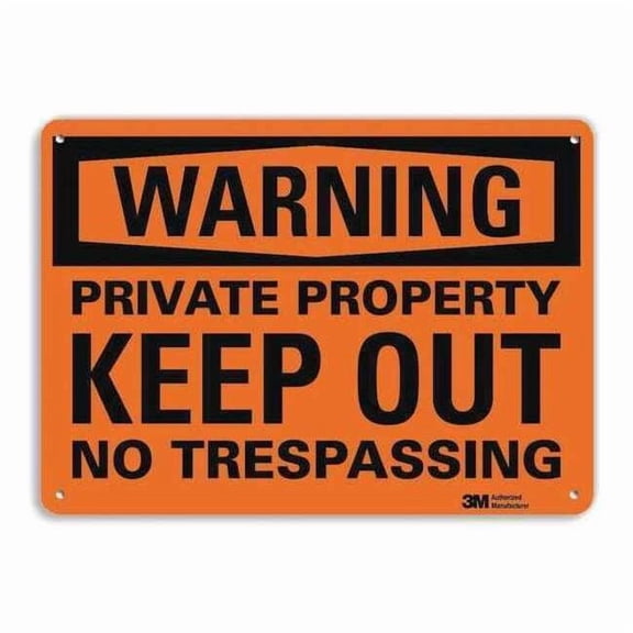 Lyle Admittance Sign,10 in x 14 in,Aluminum U6-1202-RA_14X10