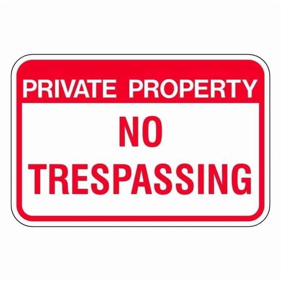 Lyle Admittance Sign,12 in,Aluminum PPR-023-18HA