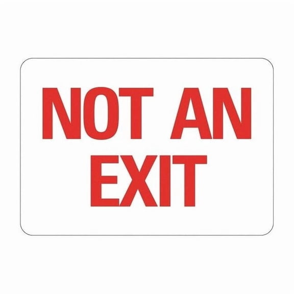 Lyle Aluminum Exit & Entrance Sign,7x10in LCU1-0008-GA_10x7