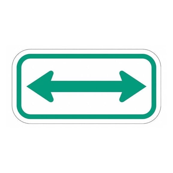 Lyle Arrow Supplemental Parking Sign,6" x 12, T1-1108-EG_12x6 T1-1108-EG_12x6