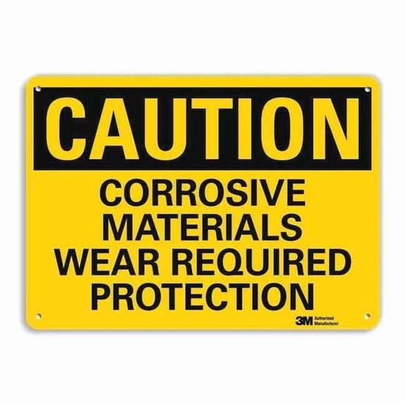 Lyle Caution Sign,10 in x 14 in,Aluminum U4-1160-RA_14X10