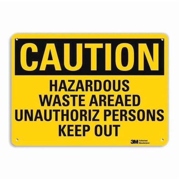 Safety Sign, 10 in Height, 14 in Width, Aluminum, Horizontal Rectangle, English, U4-1379-RA_14X10