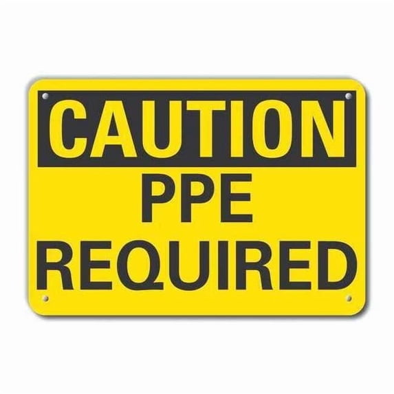 Lyle Caution Sign,10 inx14 in,Plastic LCU3-0217-NP_14x10