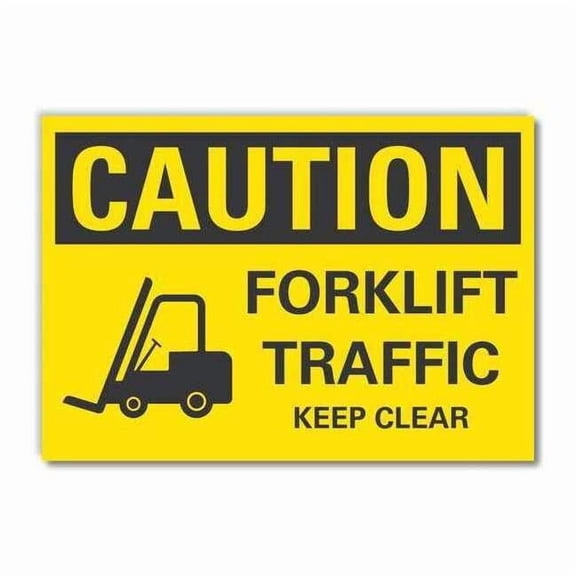 Lyle Caution Sign,10inx14in,Non-PVC Polymer LCU3-0196-ED_14x10