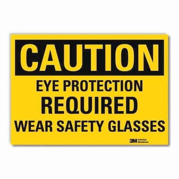Safety Sign, 10 in Height, 14 in Width, Reflective Sheeting, Horizontal Rectangle, English